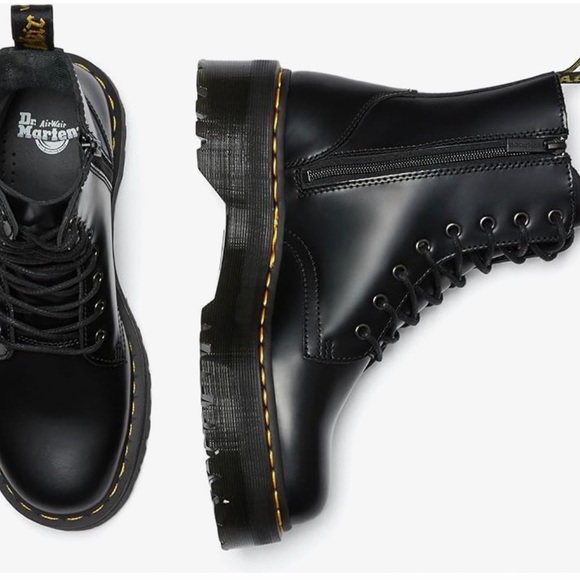 Dr. Martens Jadon leather platform boots - Picture 2 of 6